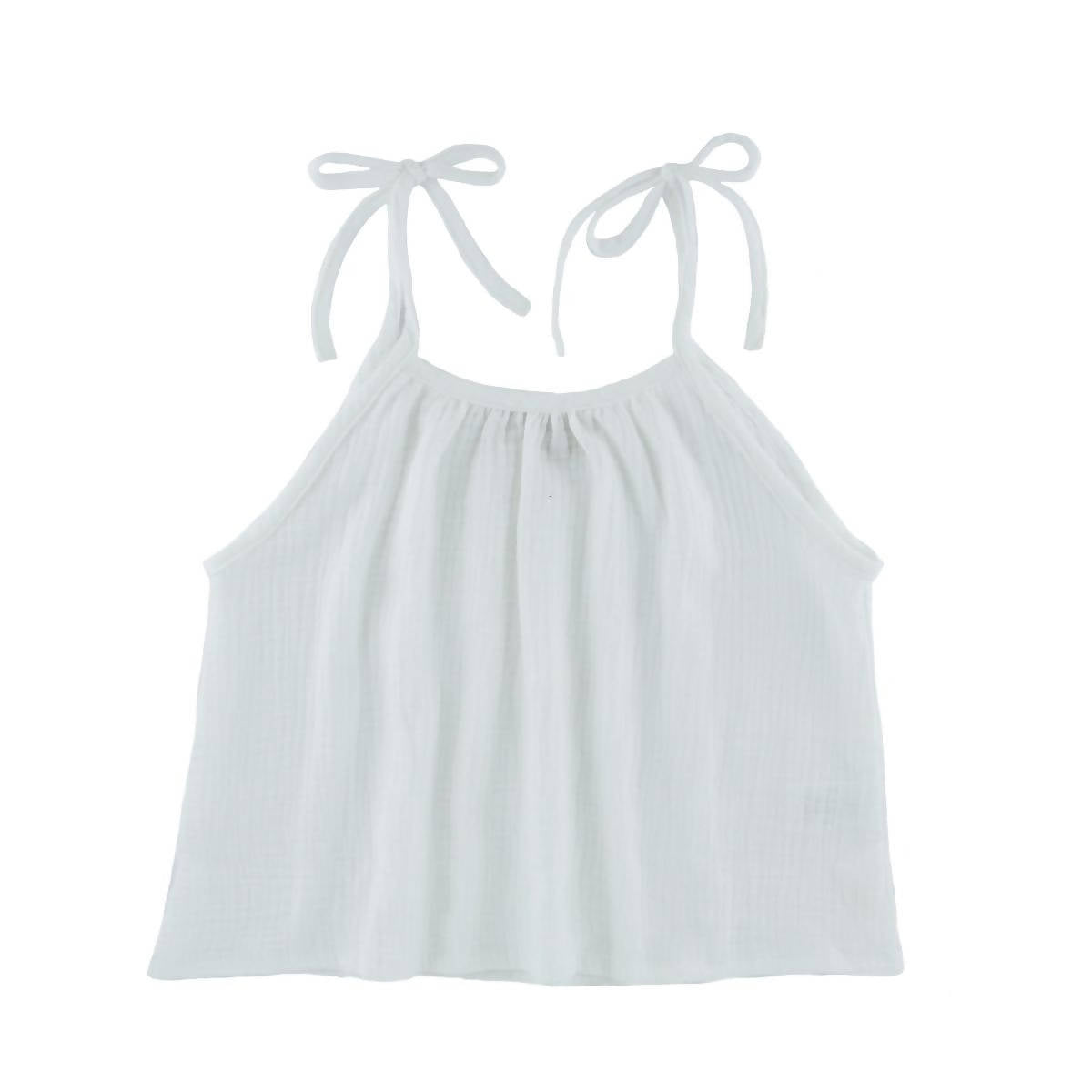 girls muslin top with strap