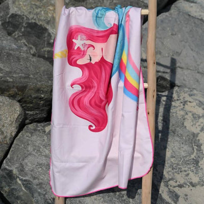 cute mermaid beach towel