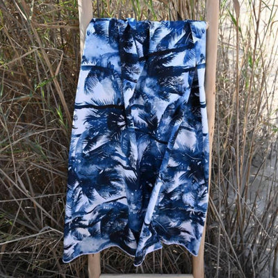 blue palm beach towel XL