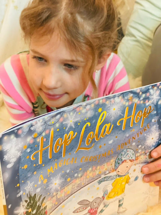 a christmas story book from hop lola hop