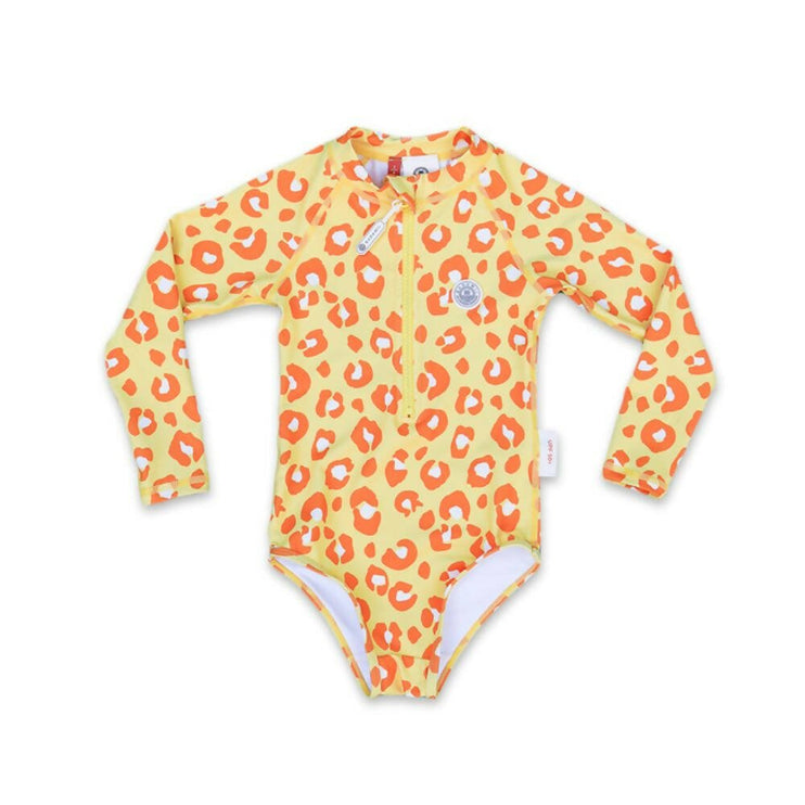 yellow leopard swimsuit