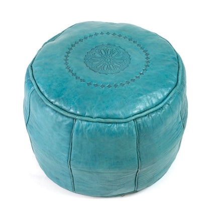 Mini Leather Pouf