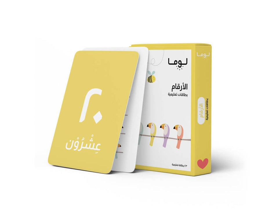 Numbers Flash Cards - Arabic