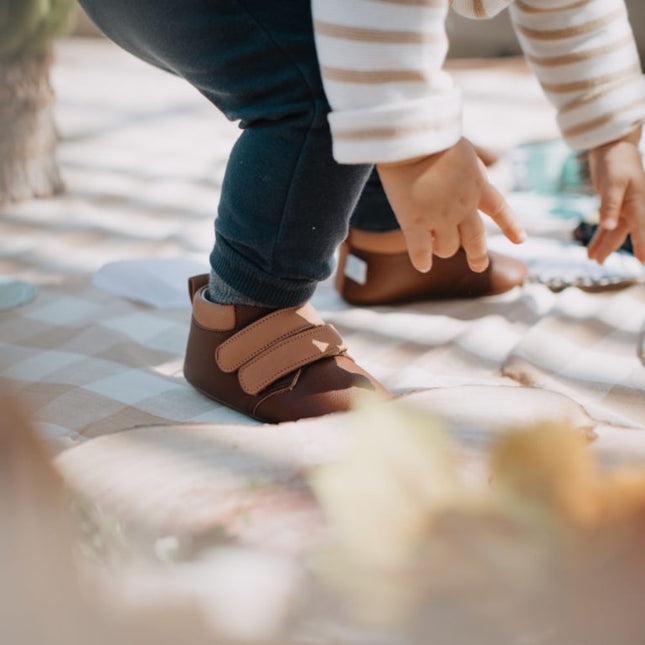 brown sneakers for babies