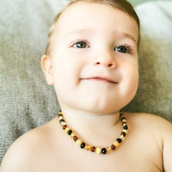 amber teething necklace