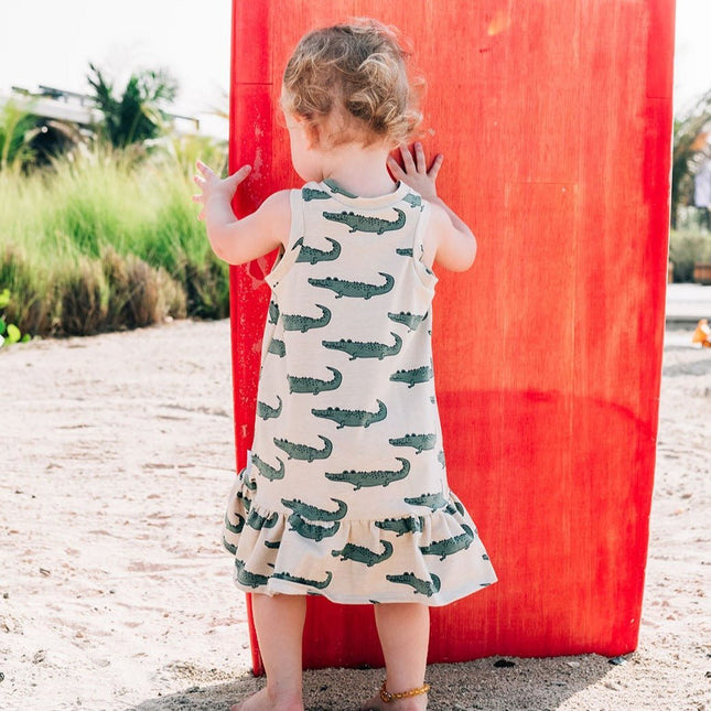 Crocodile print dress