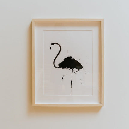 Flamingo On The Go Go! Art Print