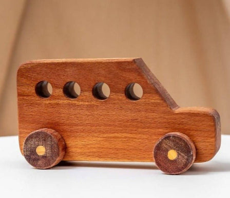 wooden toy bus