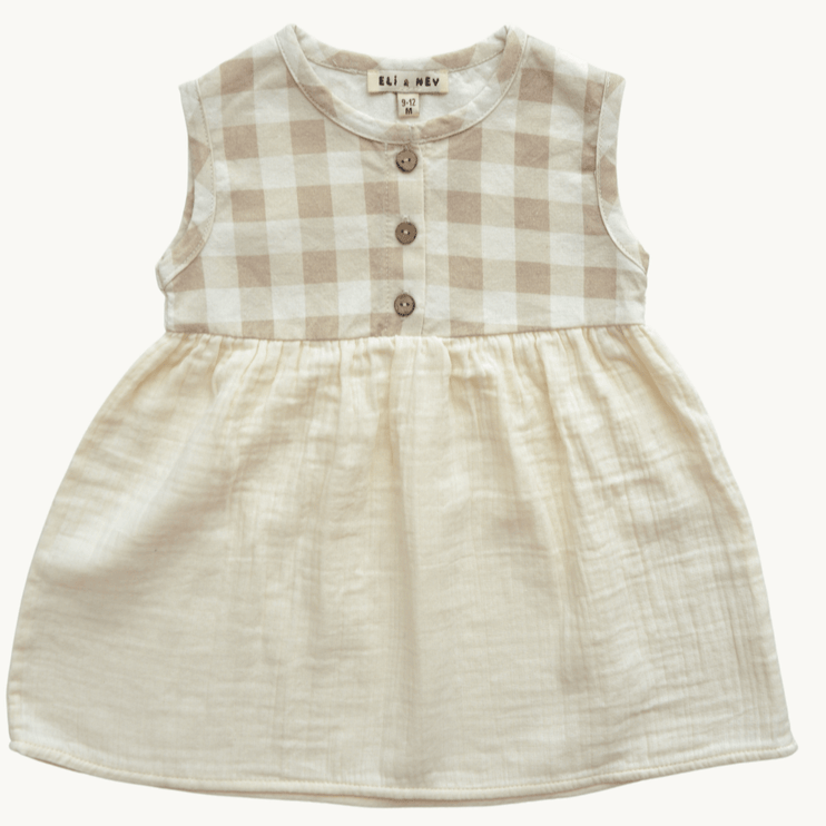 beige cotton dress