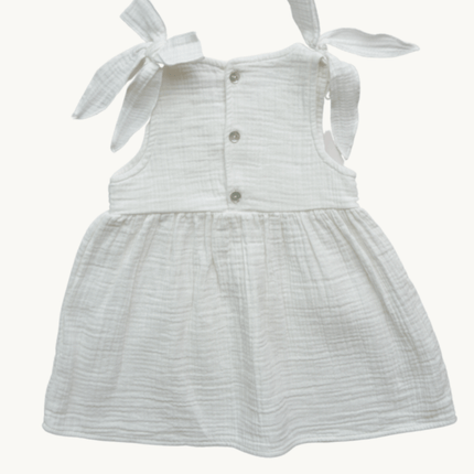 white muslin dress