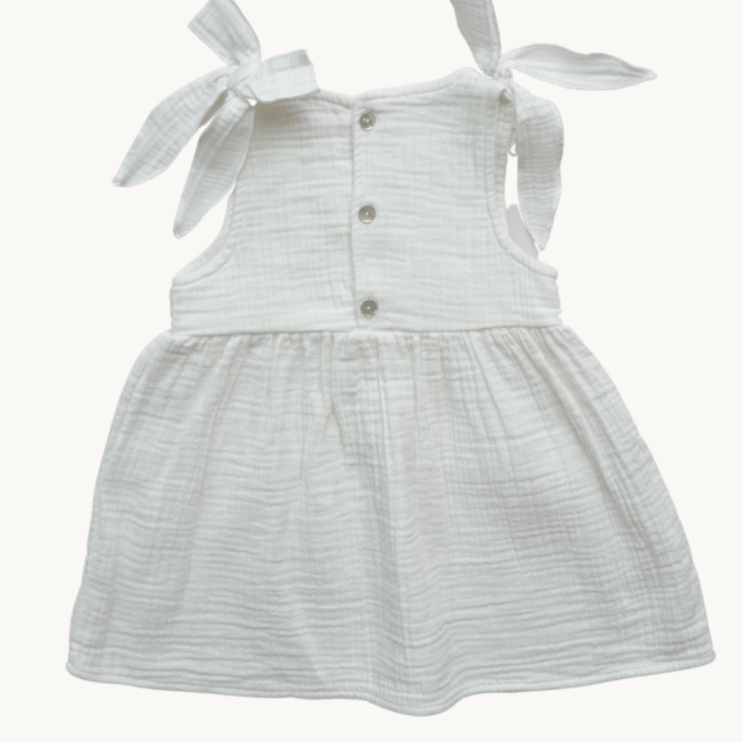 white muslin dress