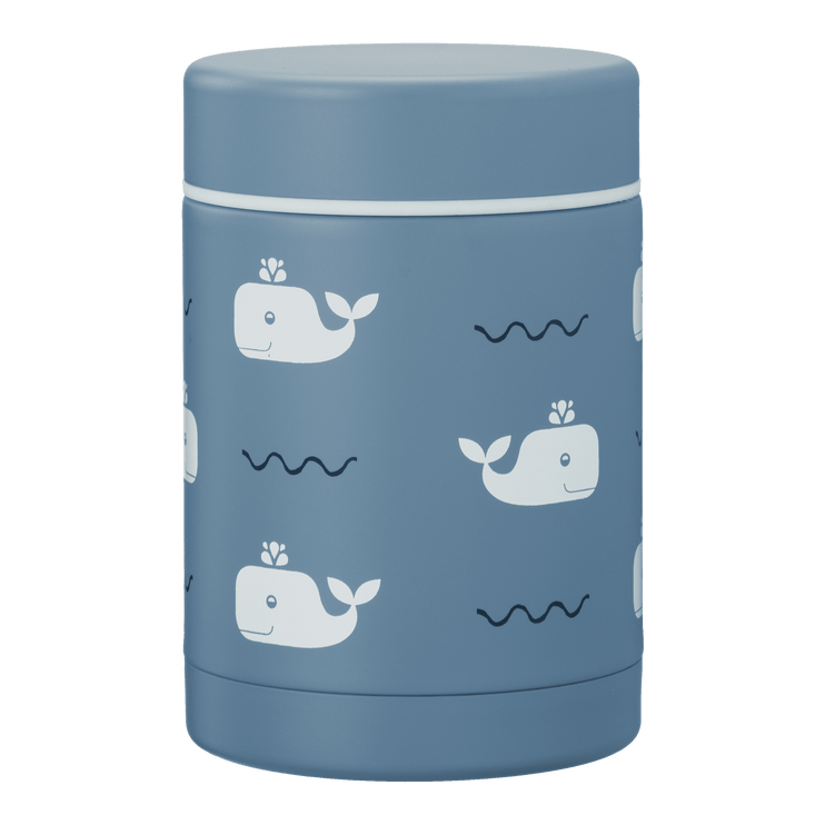 blue food jar