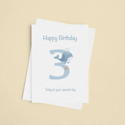 happy 3rd birthday card