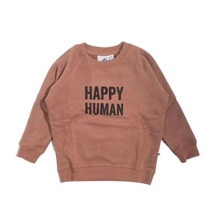 happy human sweater