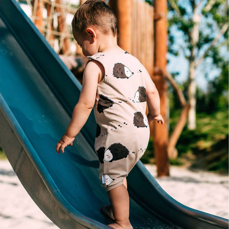 unisex hedgehog romper 