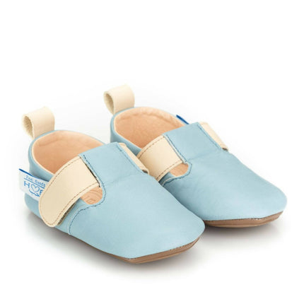 Soft Sole Sandals - NEIL - Sky Blue/Cream