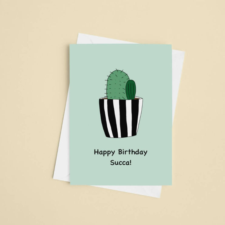 punny happy birthday card