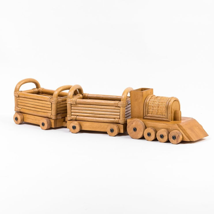 rattan toy train