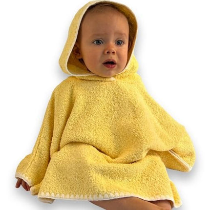 poncho towel yellow