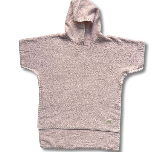 baby poncho in pink