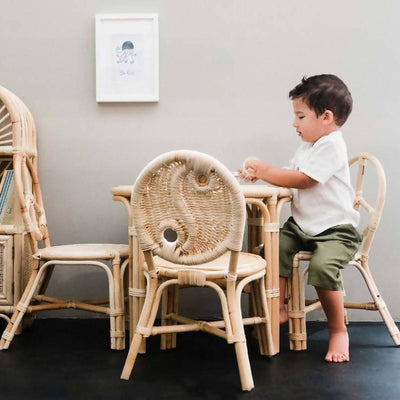 Yin Yang Kids Rattan Chair