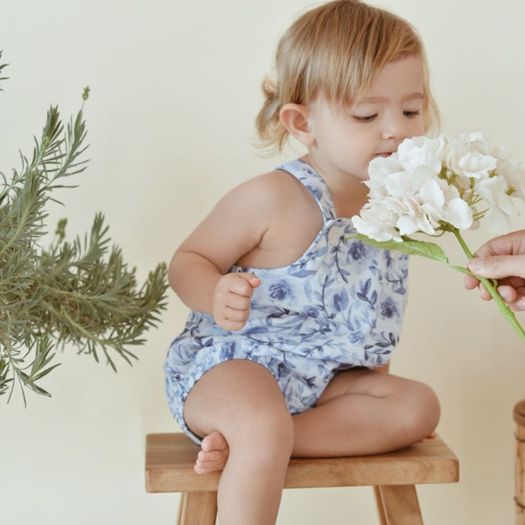 tropical baby romper 