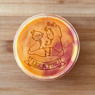 sunset swirl playdough 