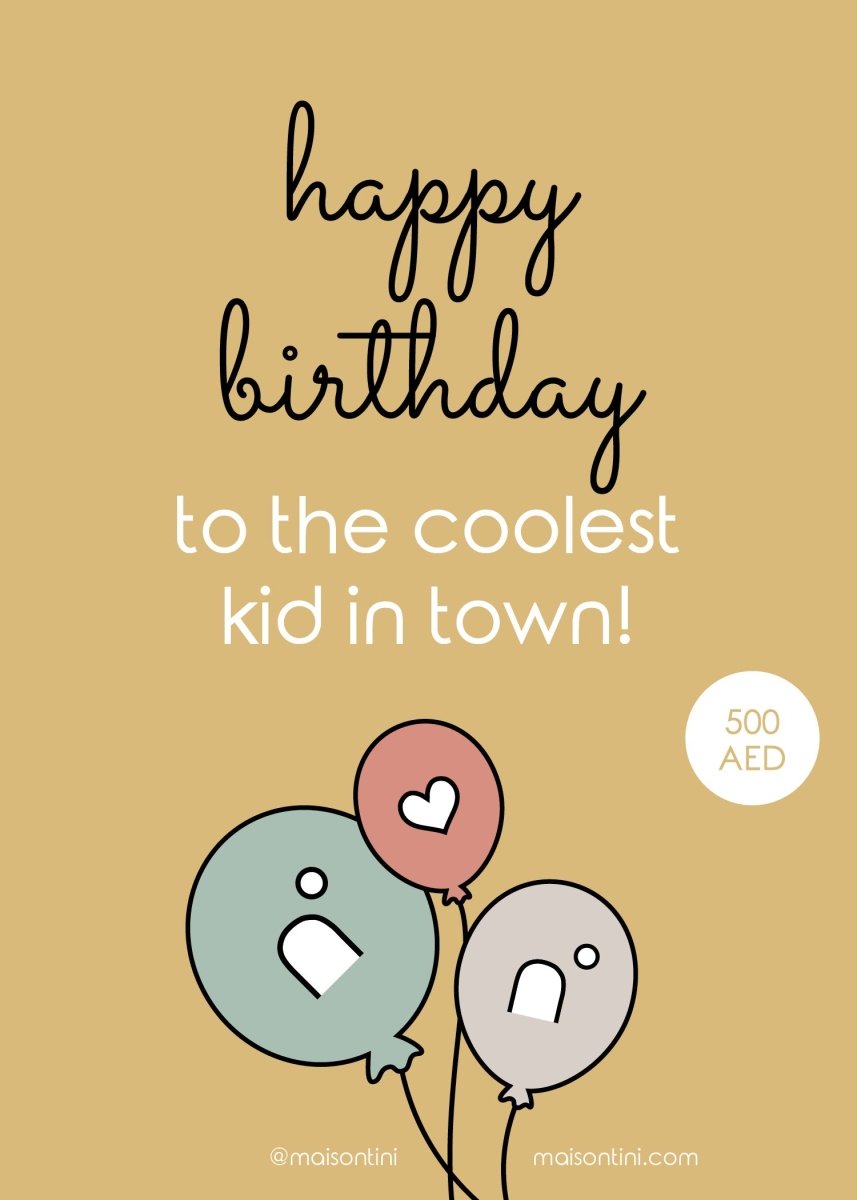 Happy birthday gift card