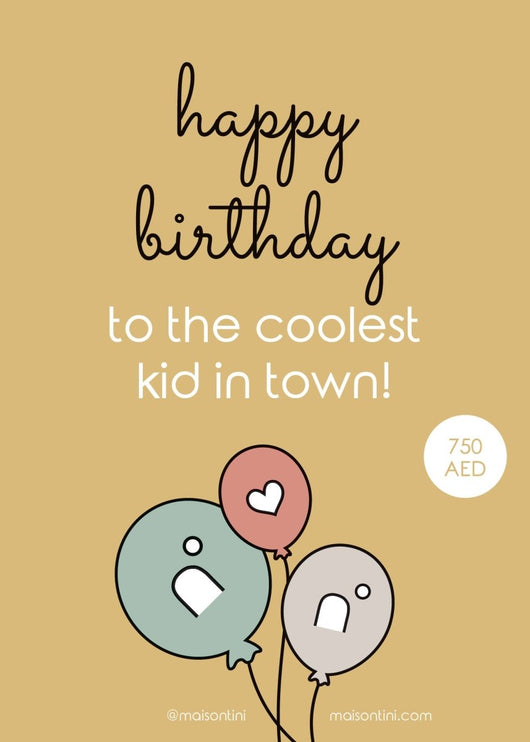 Happy birthday gift card