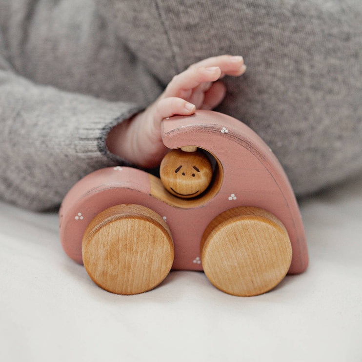 pink wooden toy