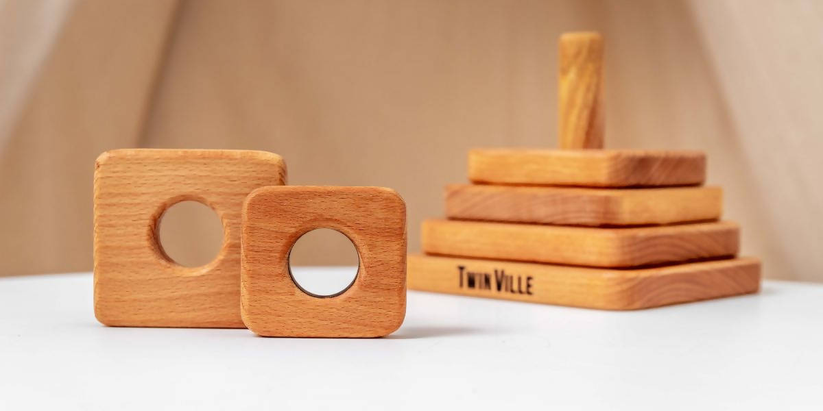 wooden stacker 