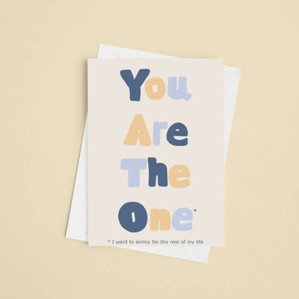 you are the one greeting card