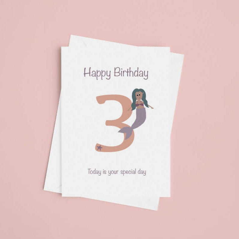 3rd birthday card