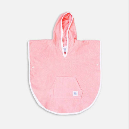 pink towel poncho