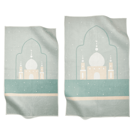 MAtching adults and kids prayer mats ramadan