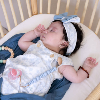 blue pacifier clip