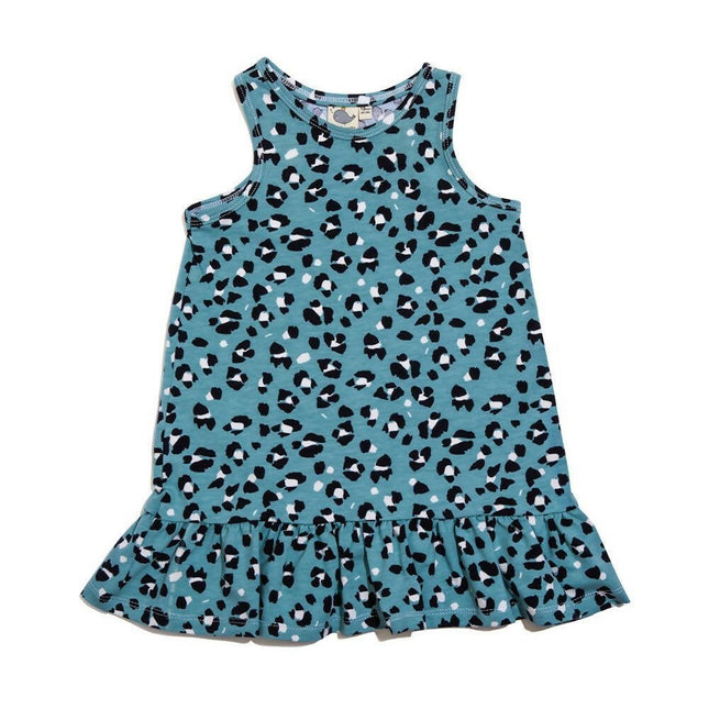 Spots Lynx Aqua Dress