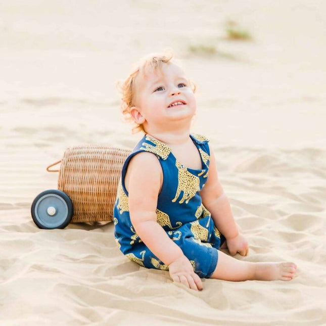 Blue Leo Romper