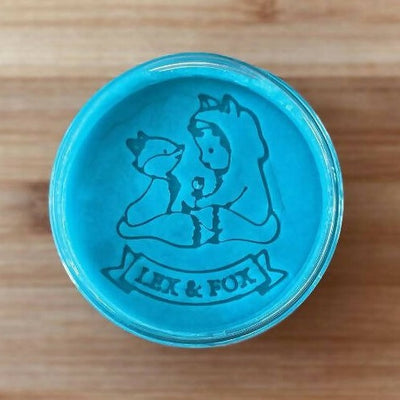 blue playdough  