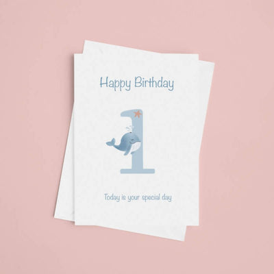 1st birthday card