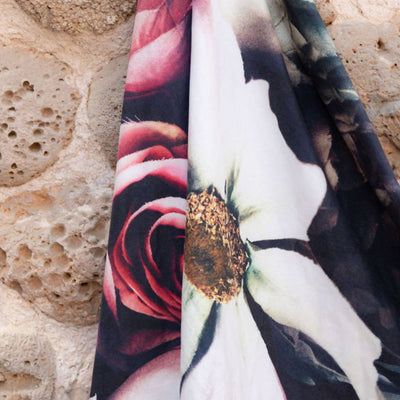 vintage rose beach towel