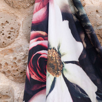 vintage rose beach towel