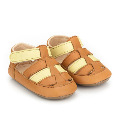 Soft Sole Sandals - ITRI - Camel/Yellow