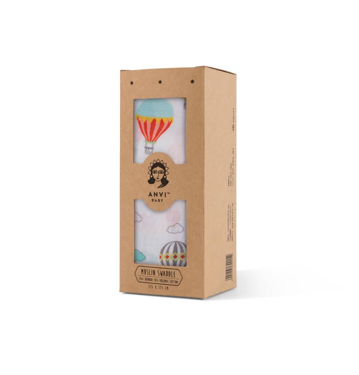 Organic Bamboo Muslin Swaddle Wrap- Cappadocia Dreams