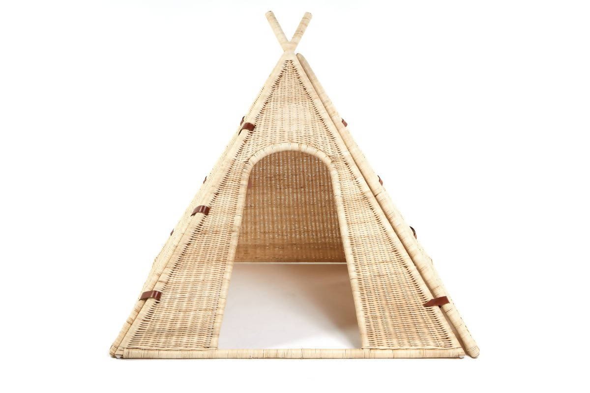 rattan teepee tent