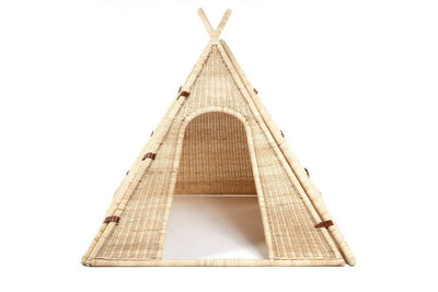 rattan teepee tent