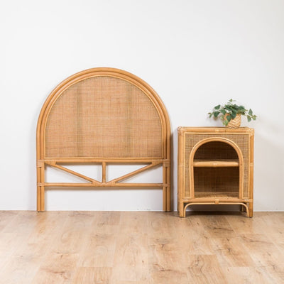 rattan minimal nightstand
