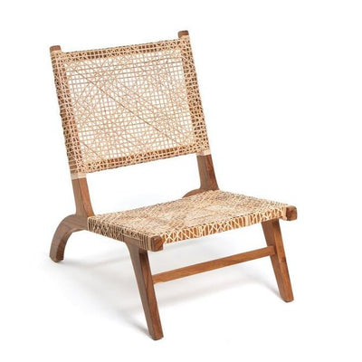 wooden rattan chair