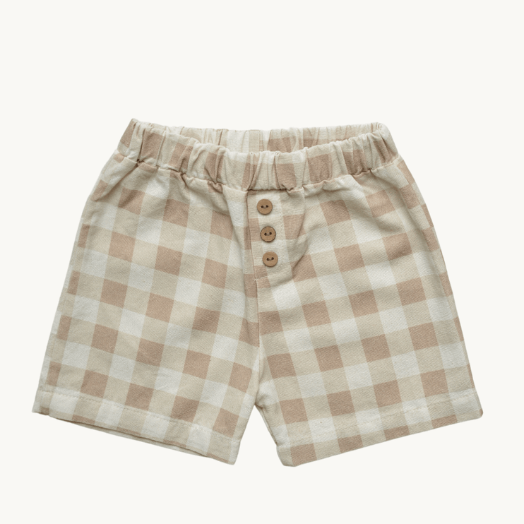 checkered shorts