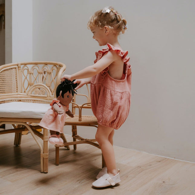 Organic Baby Doll - Mia (Dusty Rose)